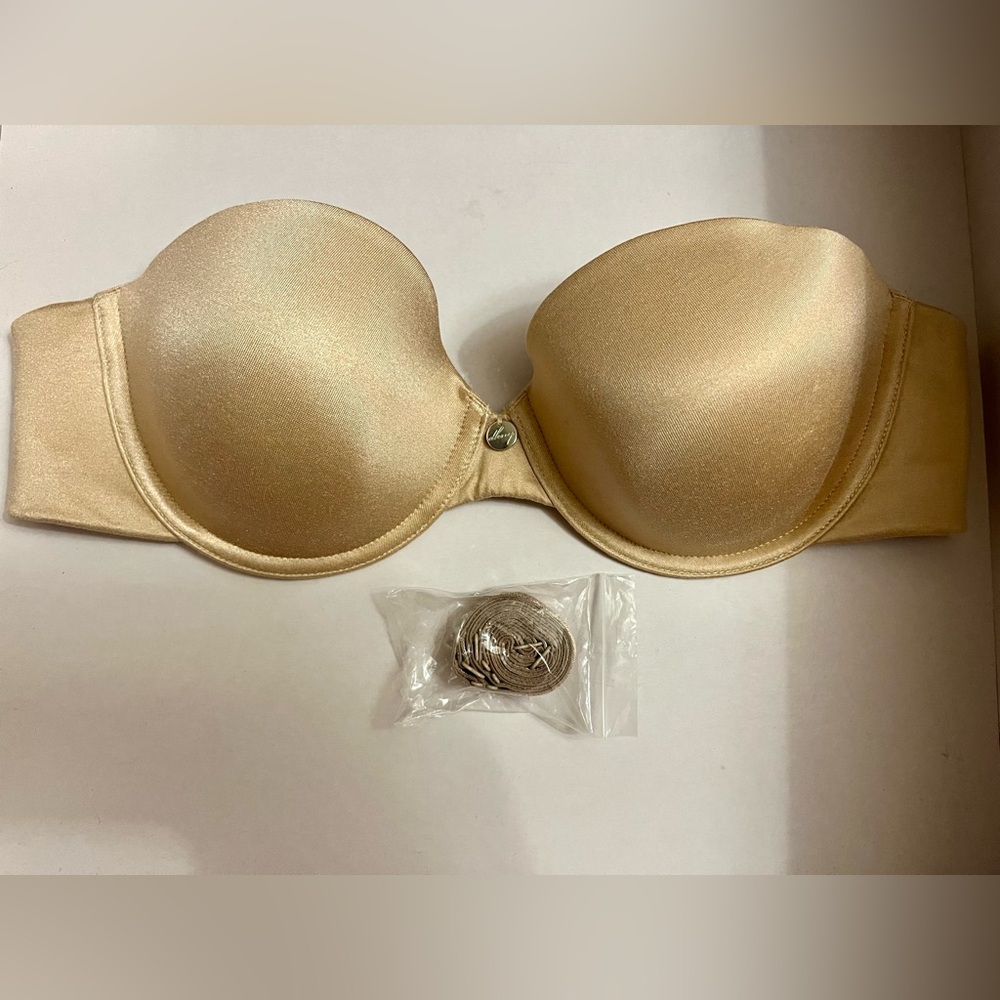 🩷 DKNY Strapless Nude Bra Size 36B